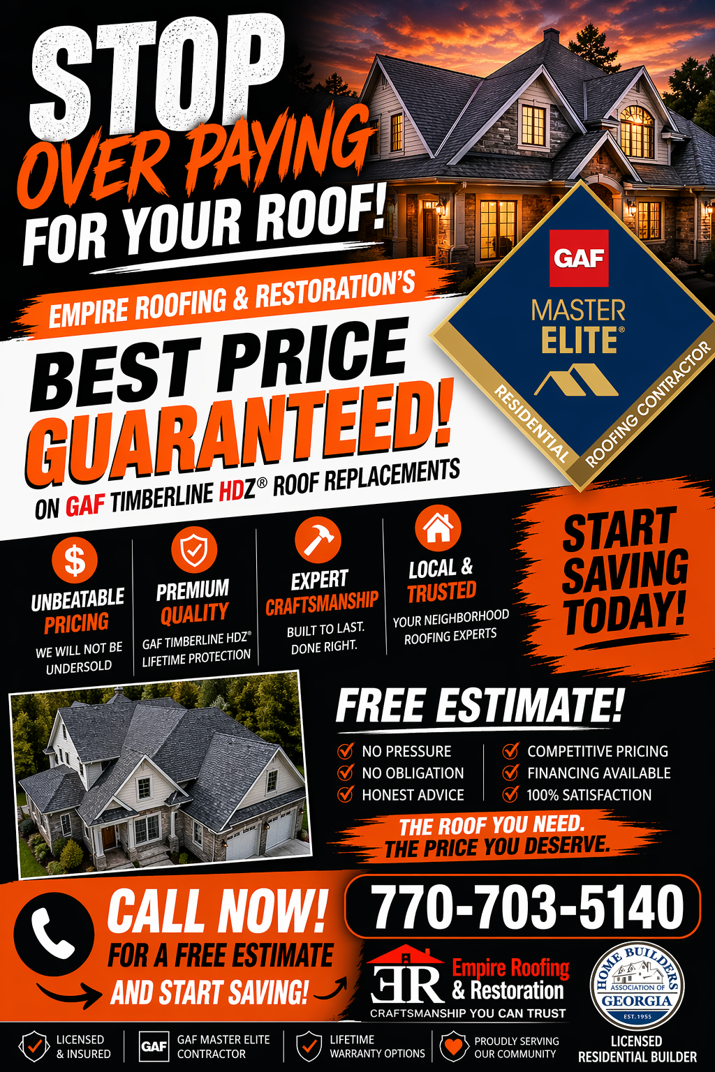 Empire Roofing & Restoration: Best Price Guaranteed